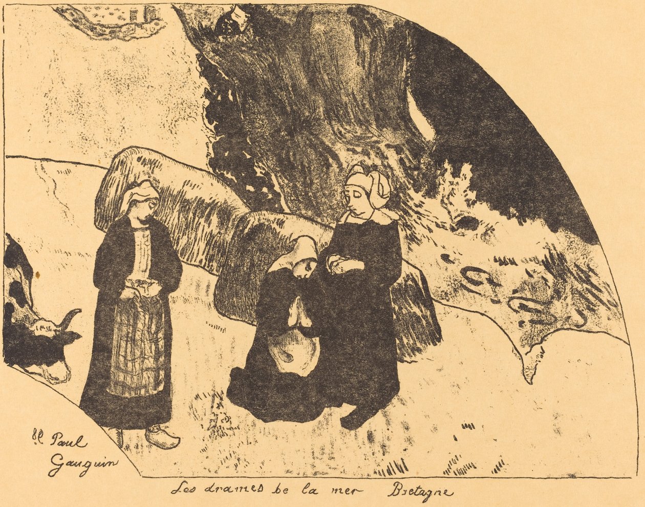 Les drames de la mer, Bretagne, 1889 - Paul Gauguin