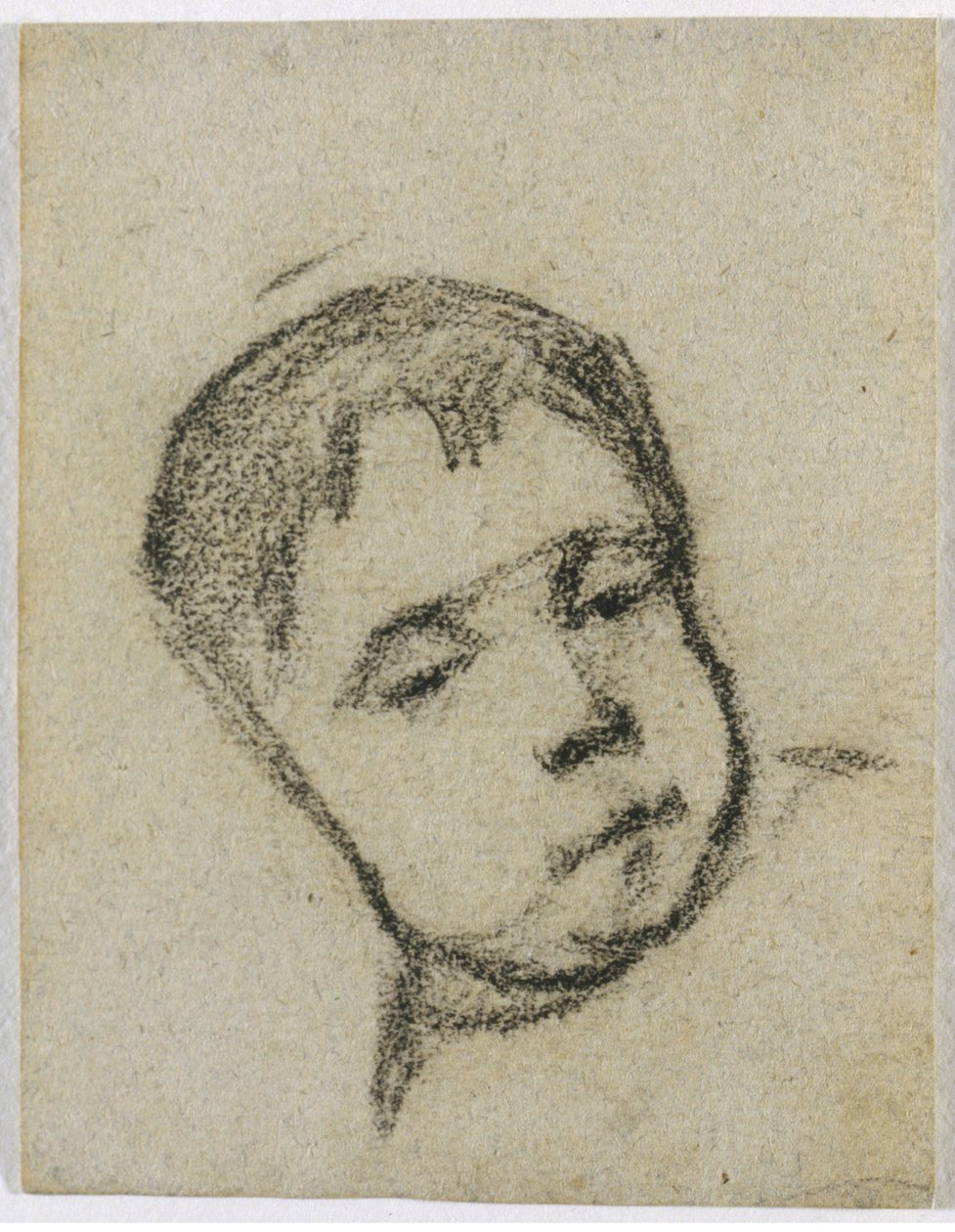 Émile Gauguin enfant, tête sur un oreiller, vers 1875-1876 - Paul Gauguin