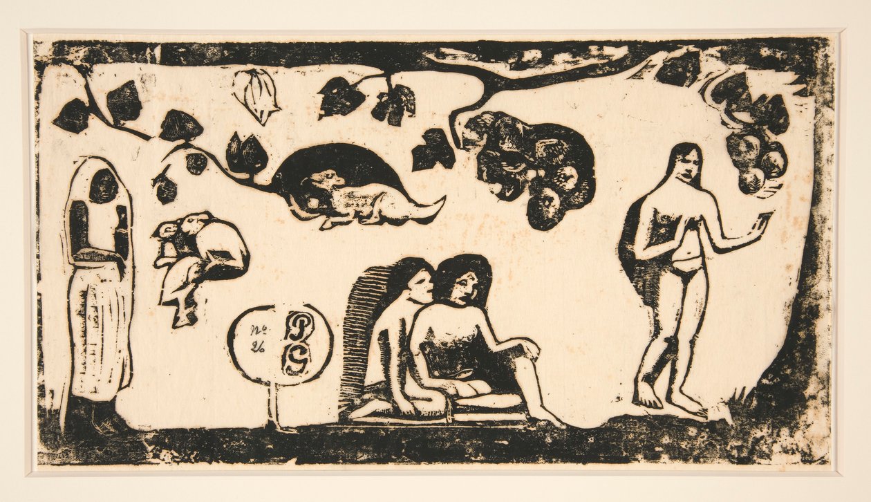 Femmes, animaux et feuillages - Paul Gauguin