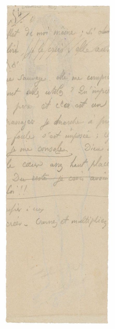 Fragment de longue inscription - Paul Gauguin