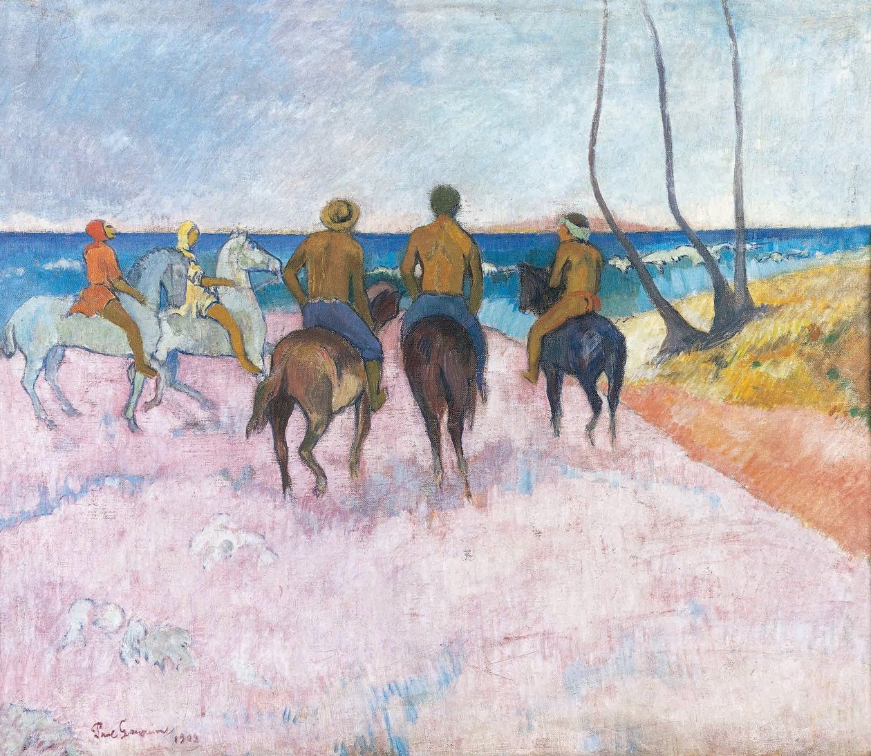 Français :  Cavaliers sur la plage 28I29 Riders on the Beach (I) - Paul Gauguin