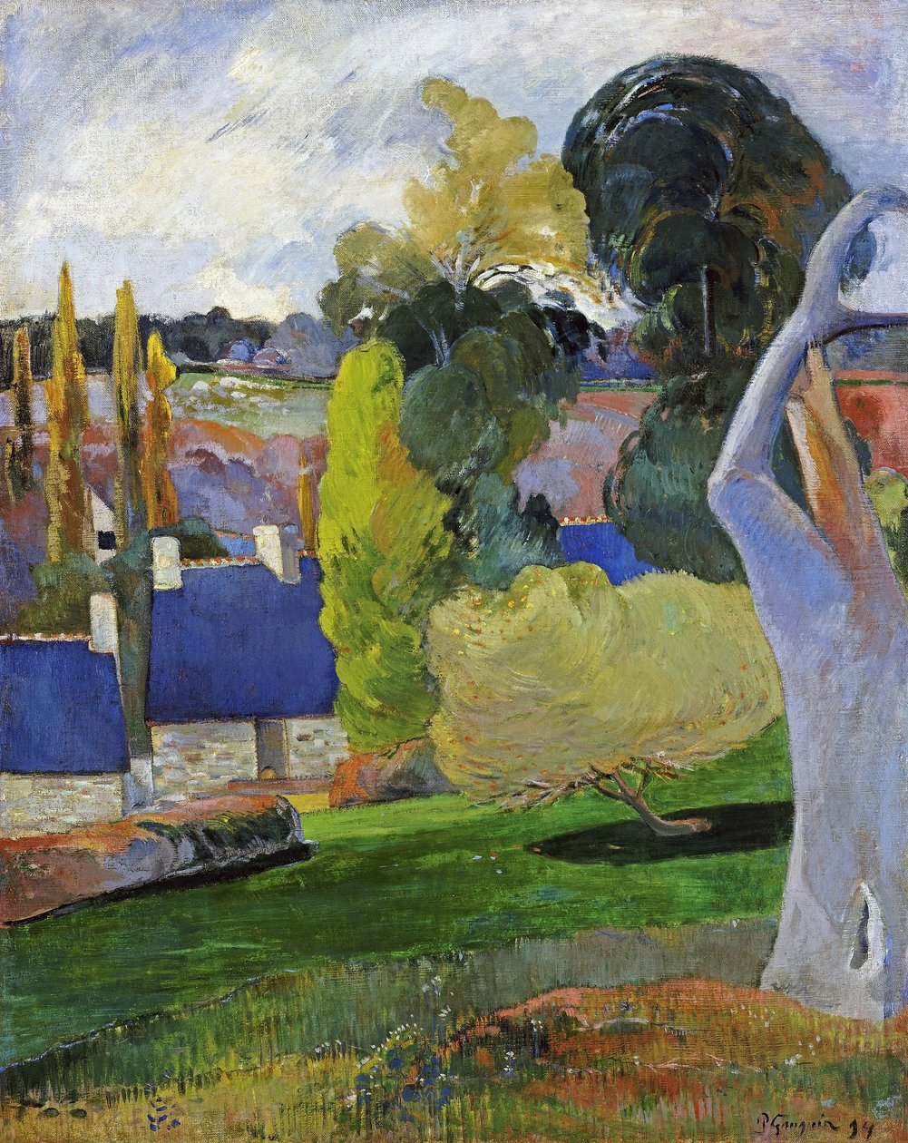 Français :  Ferme en Bretagne II A Farm in Brittany II - Paul Gauguin