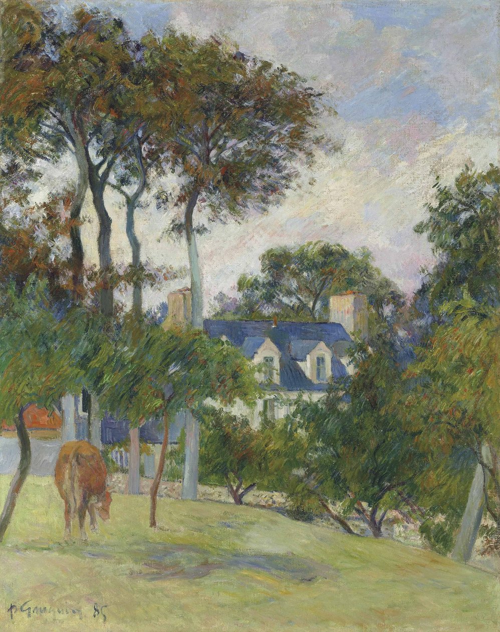 French: La Maison blanche / Le Château de l’Anglaise - Paul Gauguin