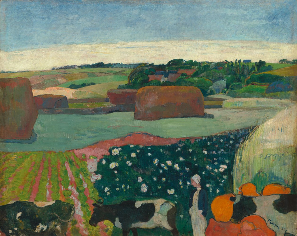 Meules de foin en Bretagne - Paul Gauguin