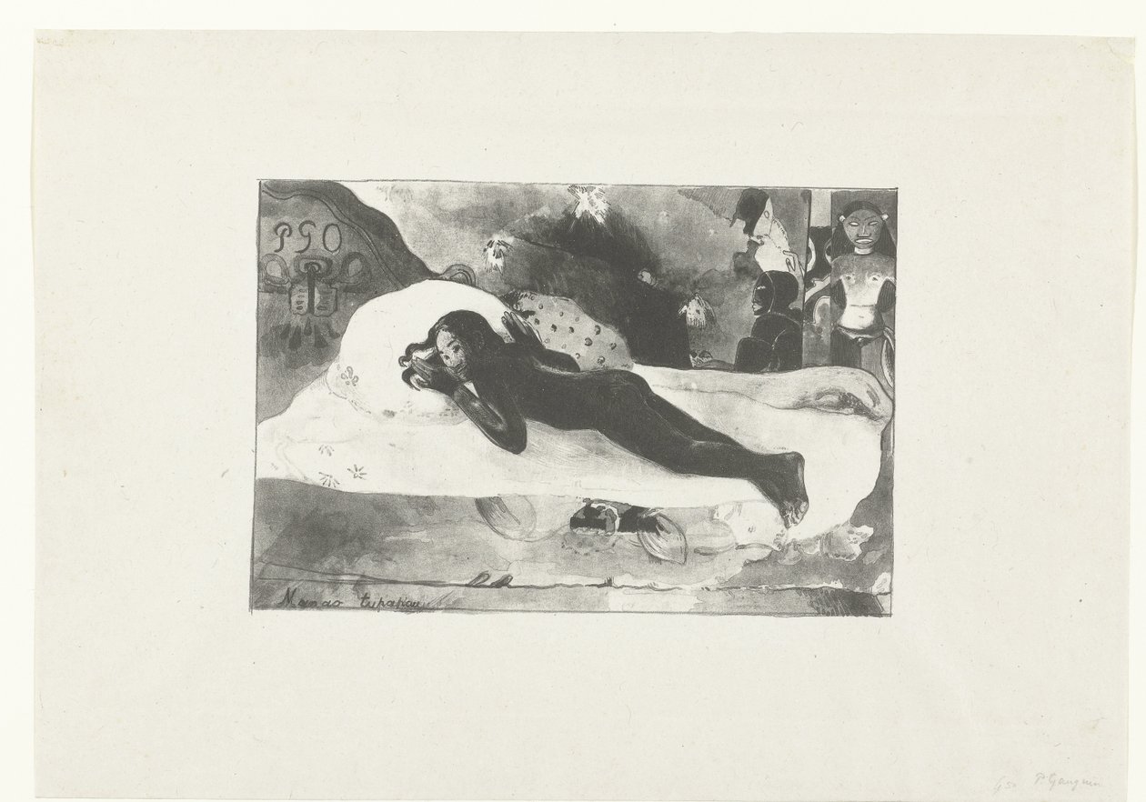 Fille allongée et esprits des défunts (Manao tupapau) - Paul Gauguin