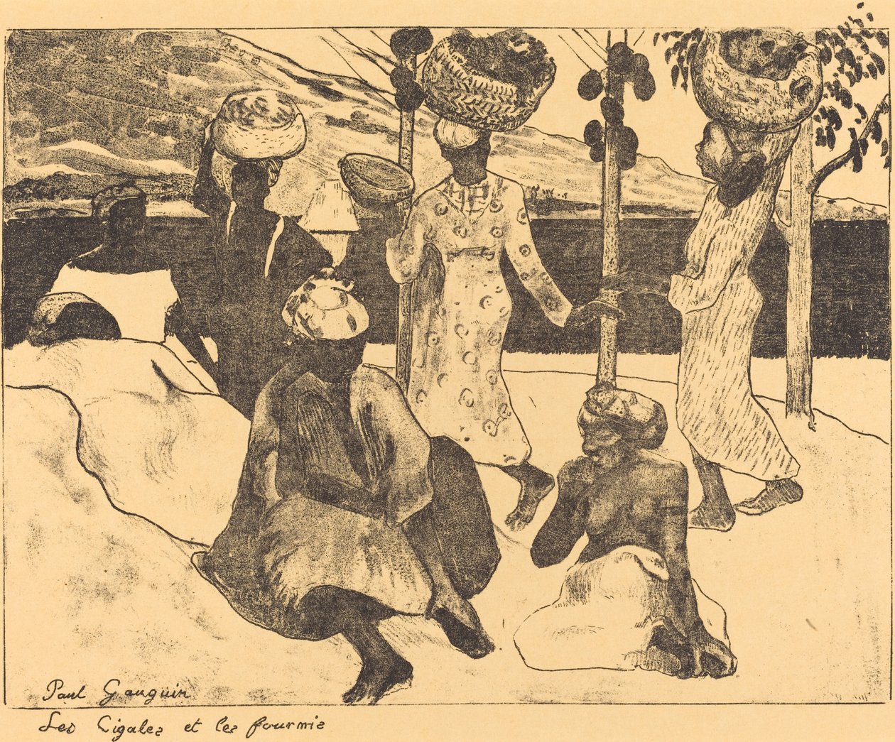 Les cigales et les fourmis: Un souvenir de la Martinique, 1889 - Paul Gauguin