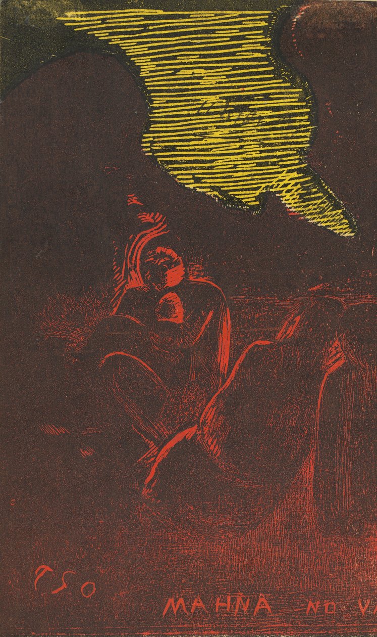 Mahna no Varua Ino Le Démon Parle [verso], 1894-1895 - Paul Gauguin