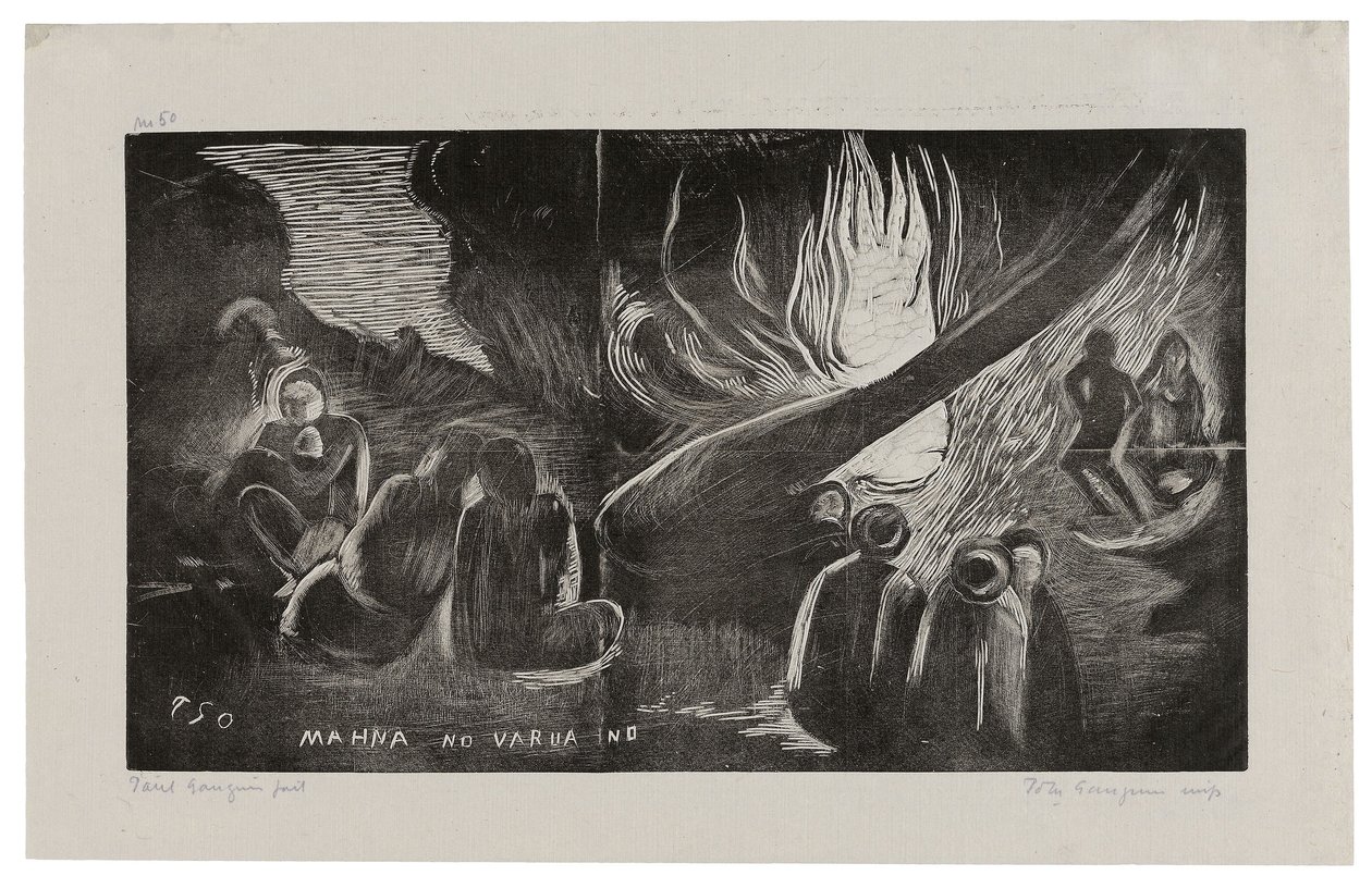 Mahna no varua ino (Le diable parle), extrait de la suite Noa Noa - Paul Gauguin