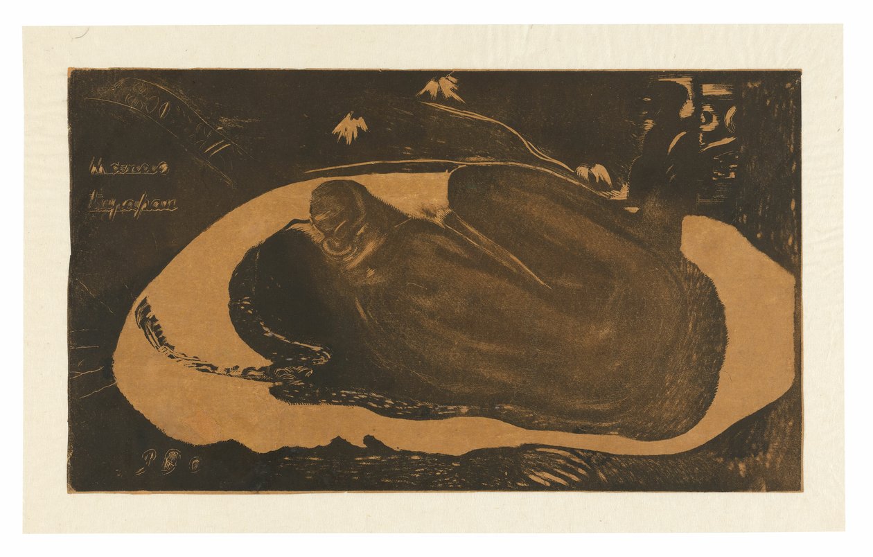 Manau tupapau (She Thinks of the Ghost ou The Ghost Thinks of Her), extrait de la suite Noa Noa - Paul Gauguin