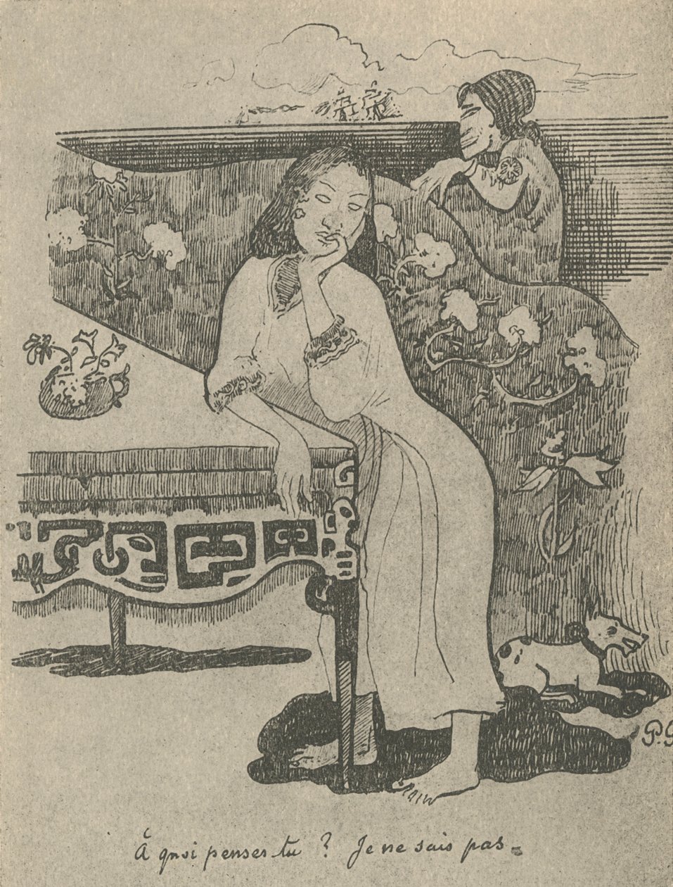 À quoi penses-tu, je ne sais pas, 1936 - Paul Gauguin