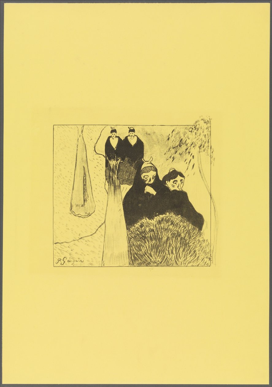 Alte Frauen von Arles, aus der "Volpini Suite: Dessins lithographiques" - Paul Gauguin