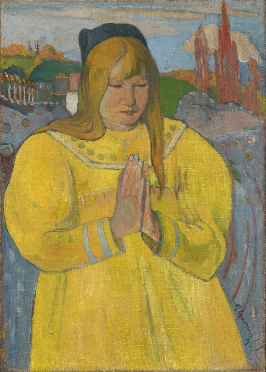 Jeune fille bretonne priant / Jeune fille chrétienne - Paul Gauguin