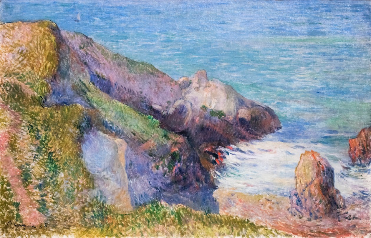 Rochers sur la côte bretonne - Paul Gauguin