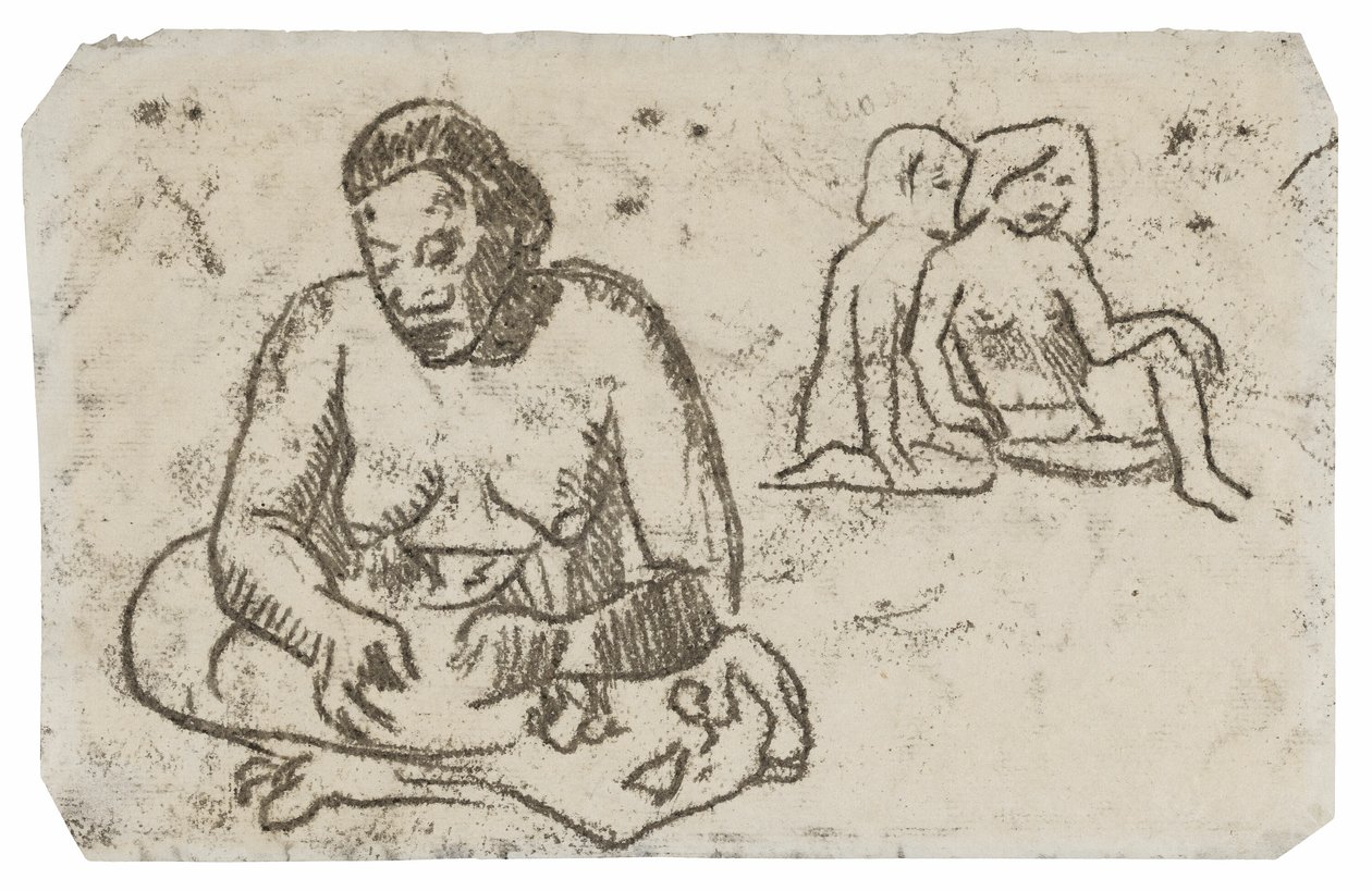 Femme assise (lié à la peinture Sœur de charité) - Paul Gauguin