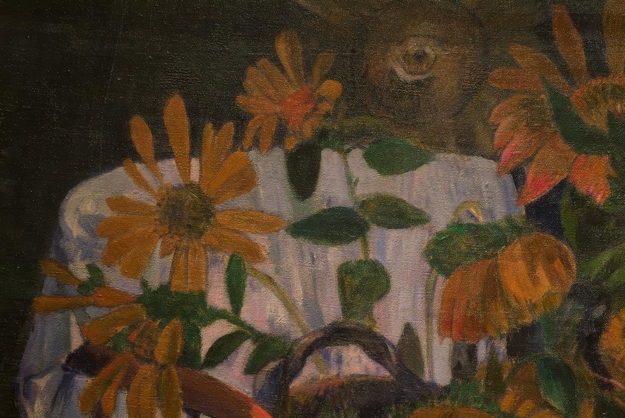 Tournesols sur un fauteuil - Paul Gauguin
