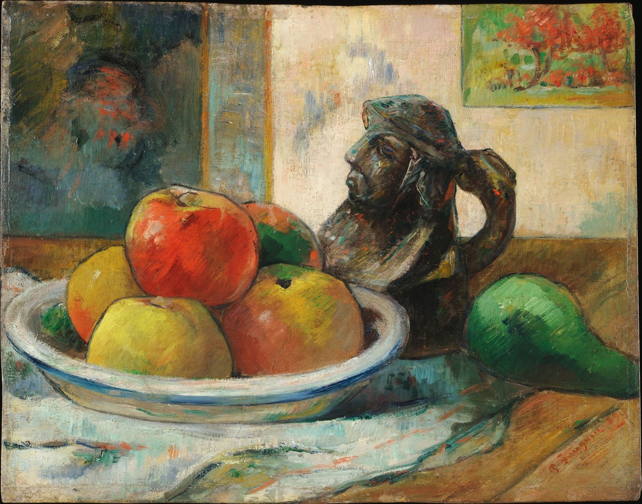 Nature morte avec pommes, poire et cruche - Paul Gauguin
