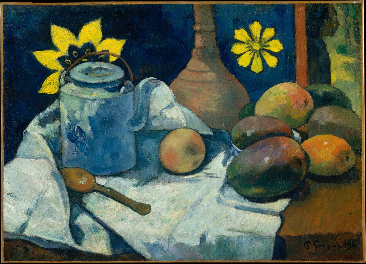 Nature morte avec théière et fruits - Paul Gauguin