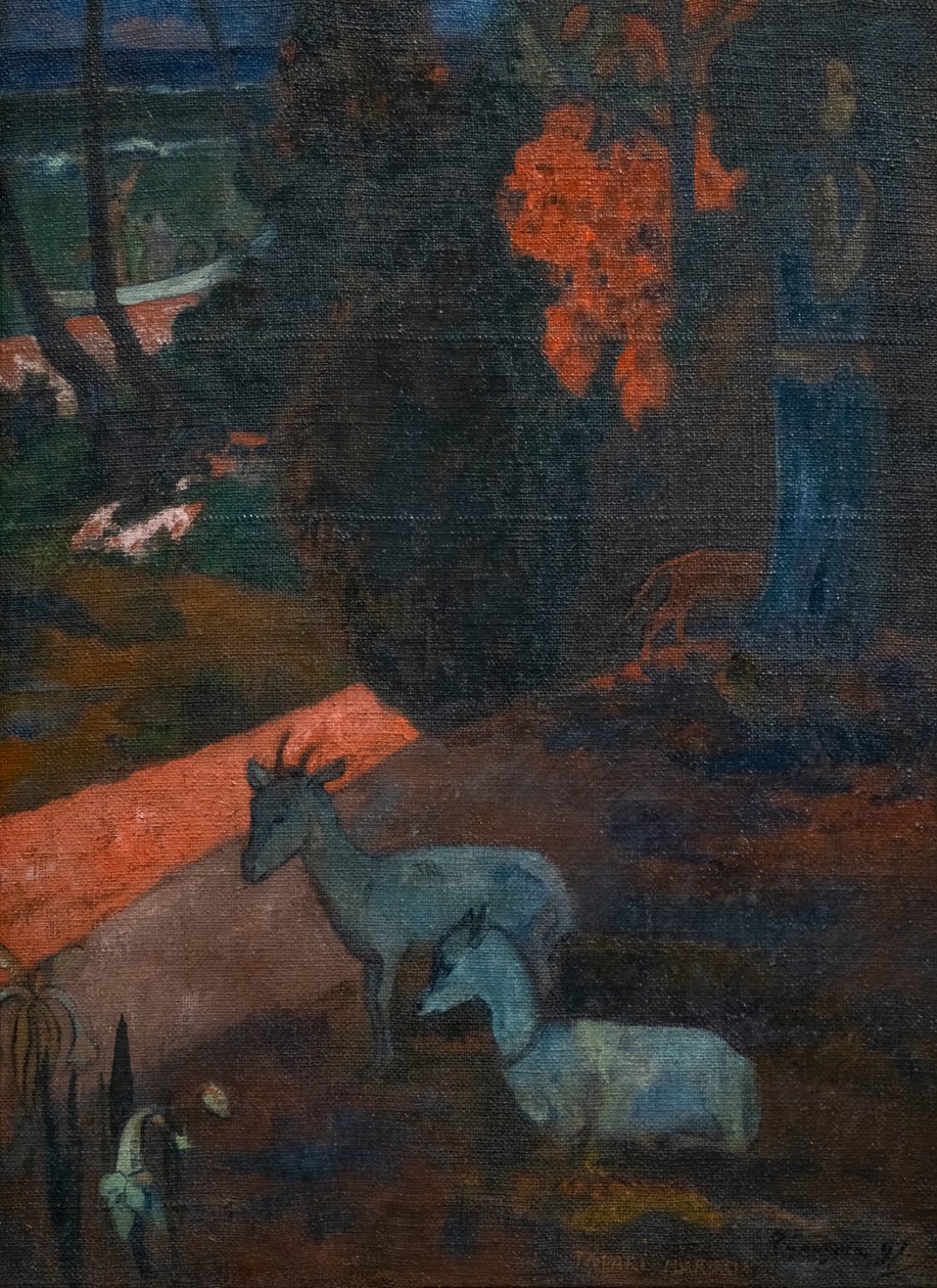 TARARI MARURU (paysage avec deux chèvres) - Paul Gauguin