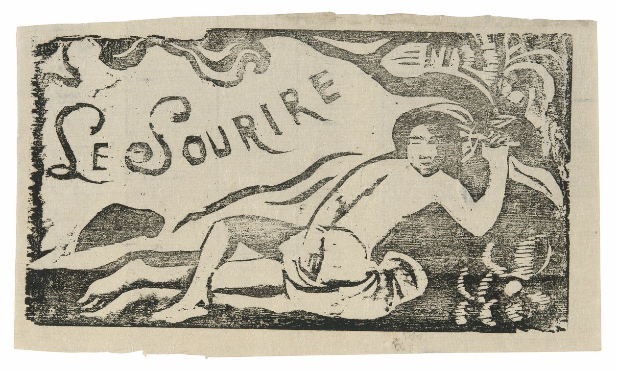 Femme tahitienne, coiffe pour Le sourire - Paul Gauguin