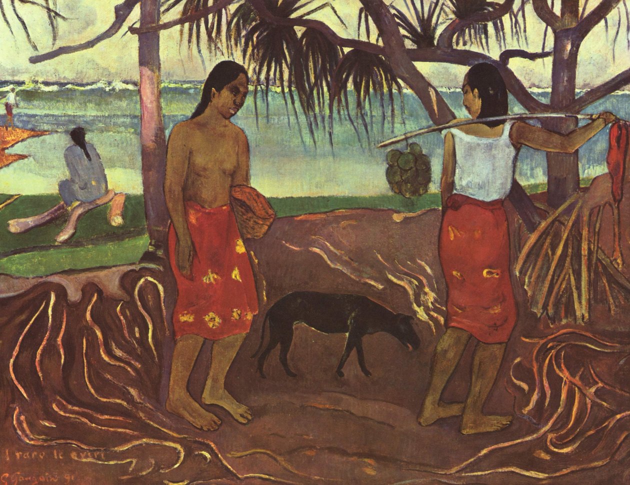 Tahitien : raro te oviri (I) Sous le Pandanus I - Paul Gauguin