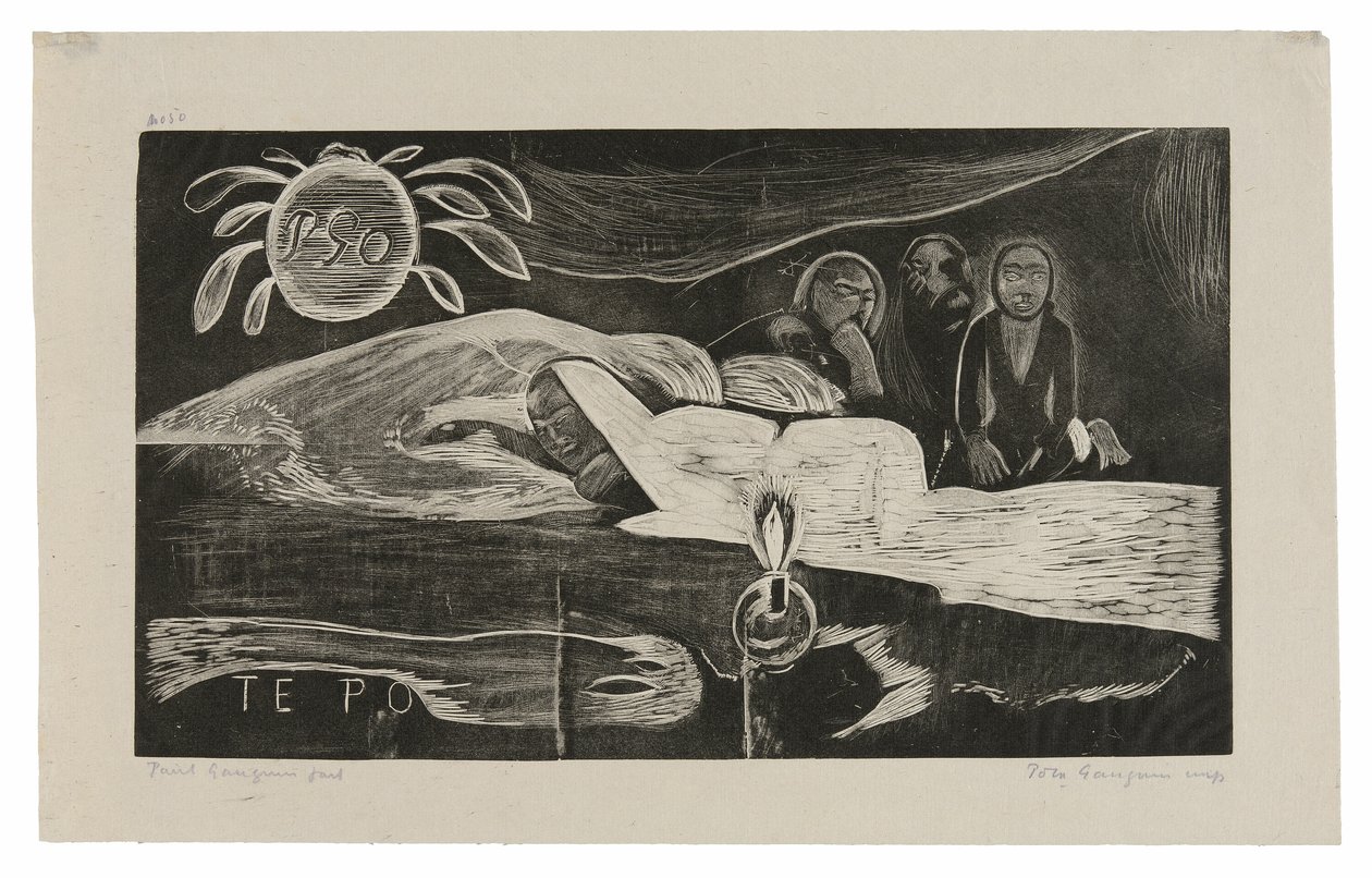 Te po (La Nuit), de la suite Noa Noa - Paul Gauguin