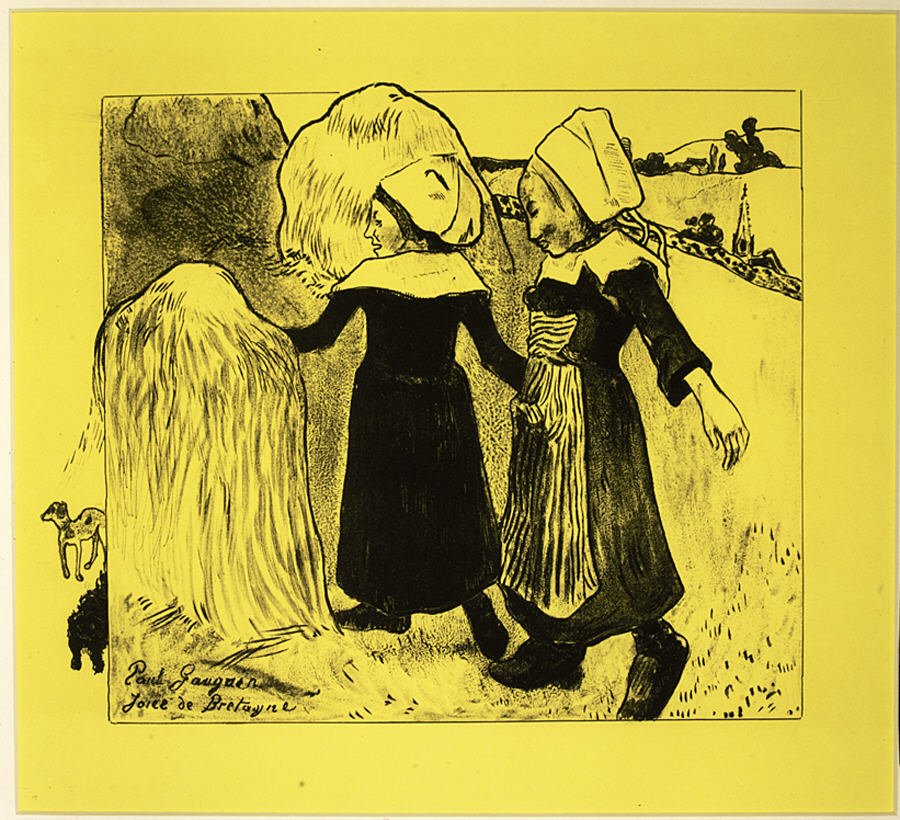 Les Joies de la Bretagne, de la Suite Volpini: Dessins lithographiques, 1889 - Paul Gauguin