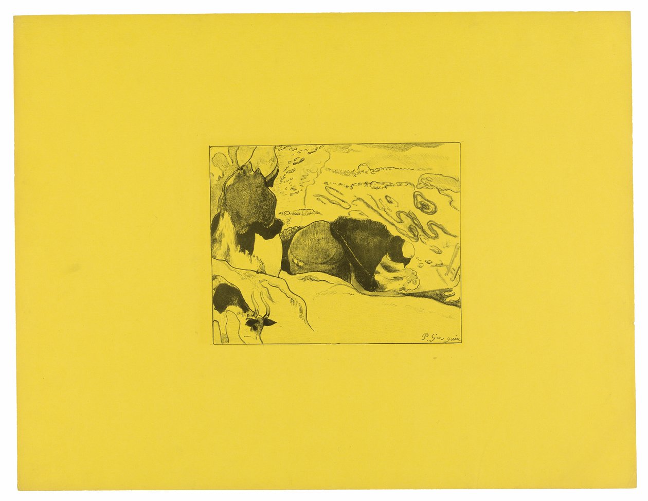 Les Blanchisseuses, de la Suite Volpini - Paul Gauguin