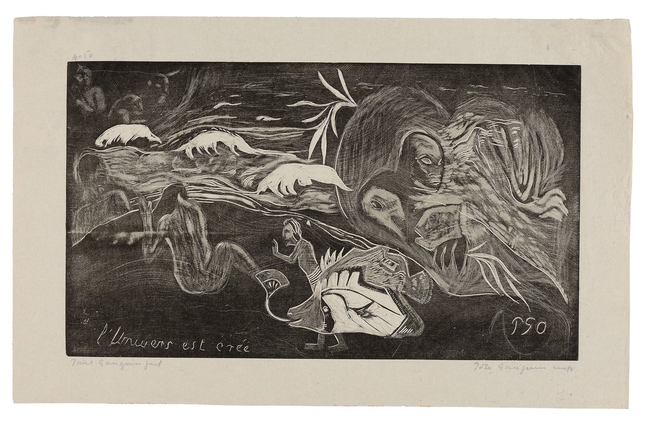 The Universe Is Being Created), extrait de la Noa Noa Suite - Paul Gauguin