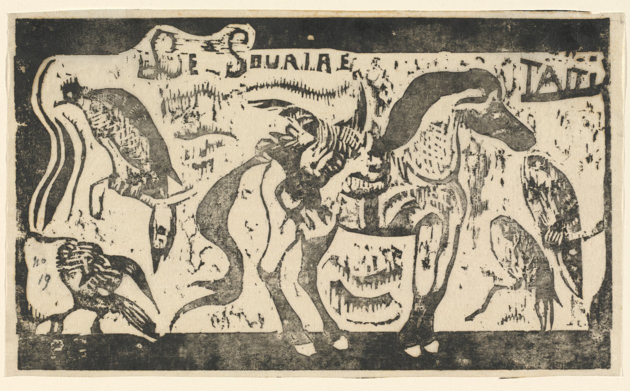 Page de titre pour "Le Sourire" - Paul Gauguin