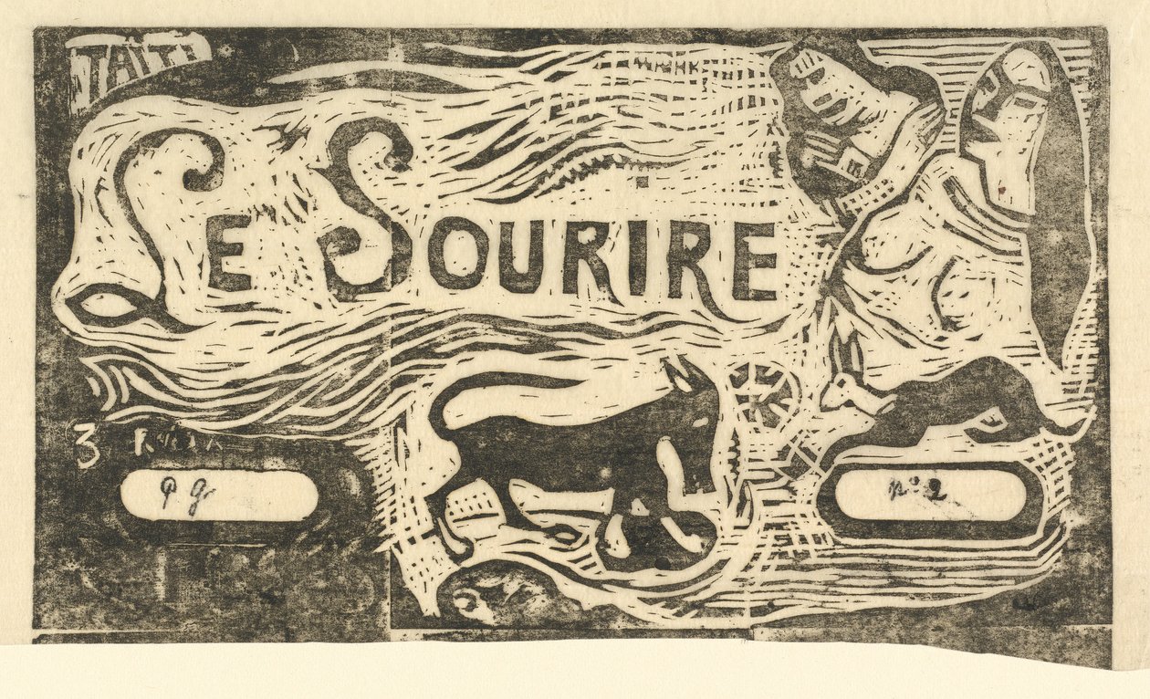 Page de titre pour Le Sourire, en ou après 1895 - Paul Gauguin