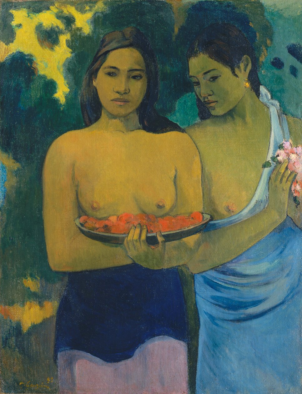 Deux femmes tahitiennes - Paul Gauguin