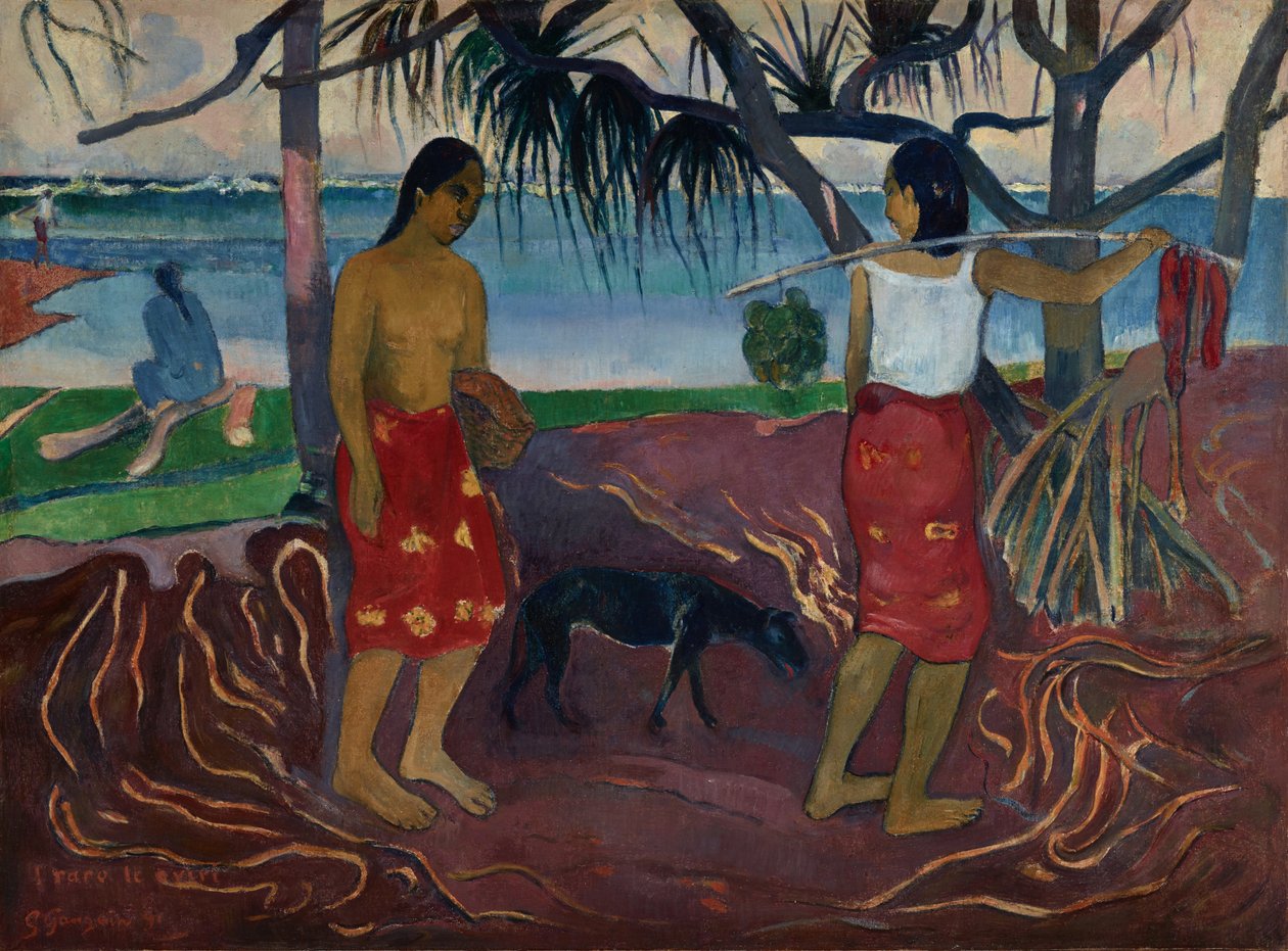 Sous le pandanus - Paul Gauguin