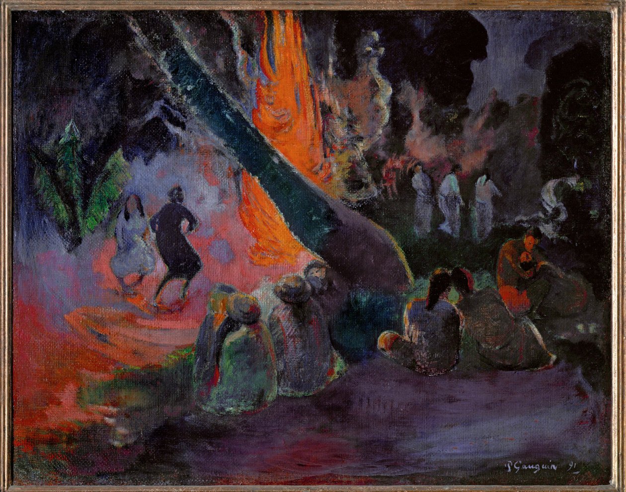 Upaupa (oil on canvas) - Paul Gauguin