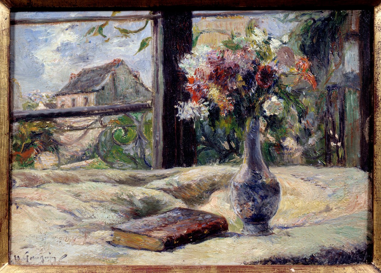 Vase de fleurs. Peinture de Paul Gauguin (1848 - 1903) - Paul Gauguin