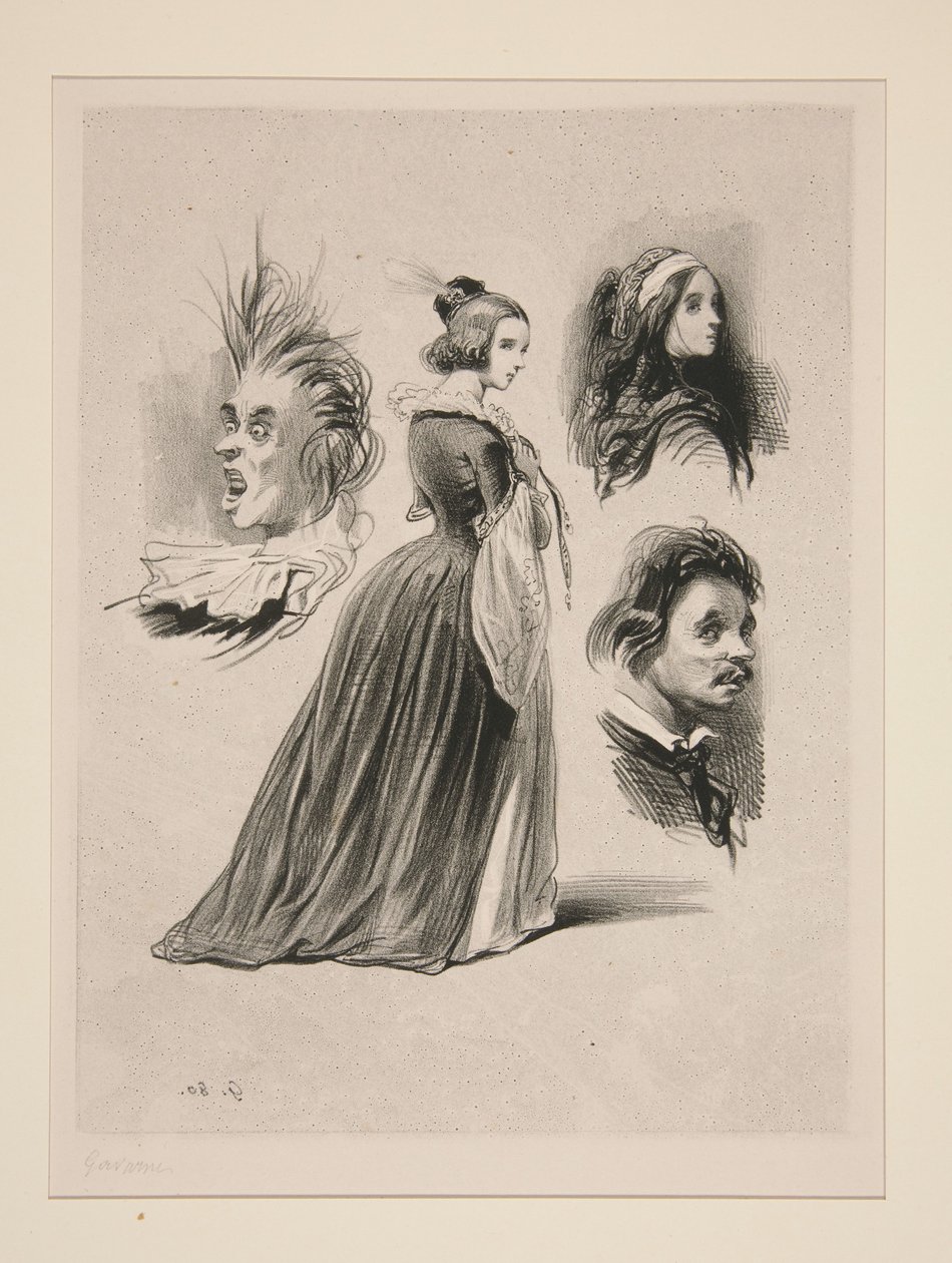 (FEUILLE DE CROQUIS.) - Paul Gavarni