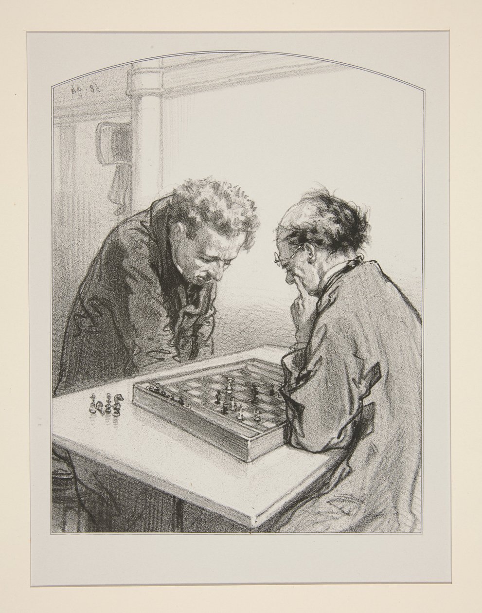 (Les échecs.) - Paul Gavarni