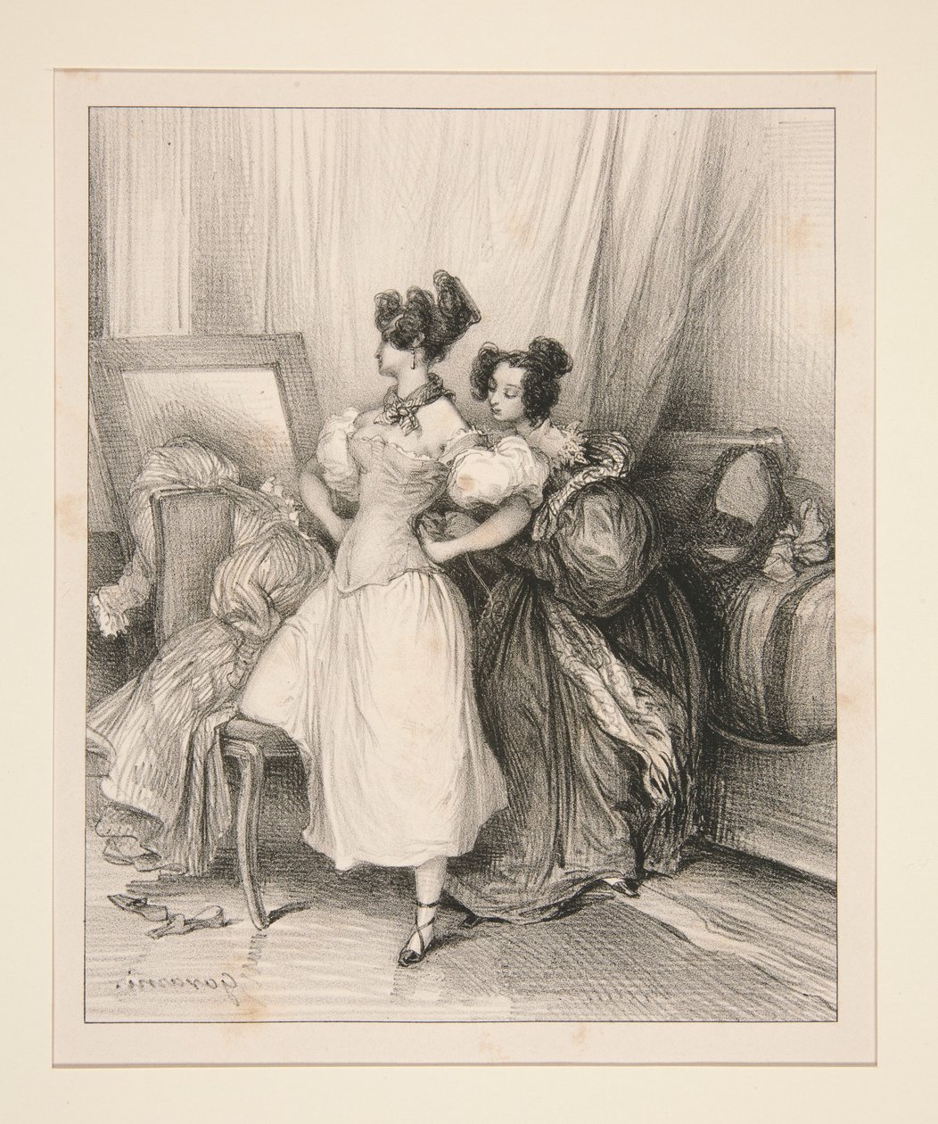 Le corset - Paul Gavarni