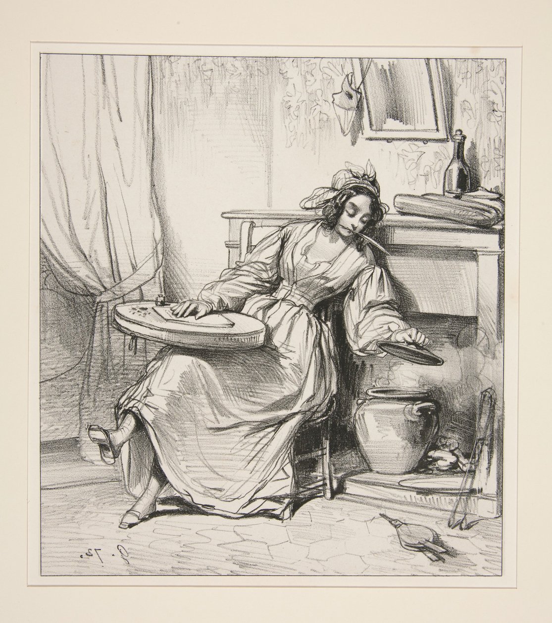 ... - Adolphe! Adolphe! vous voulez donc faire mourir votre Eugenie!... - Paul Gavarni