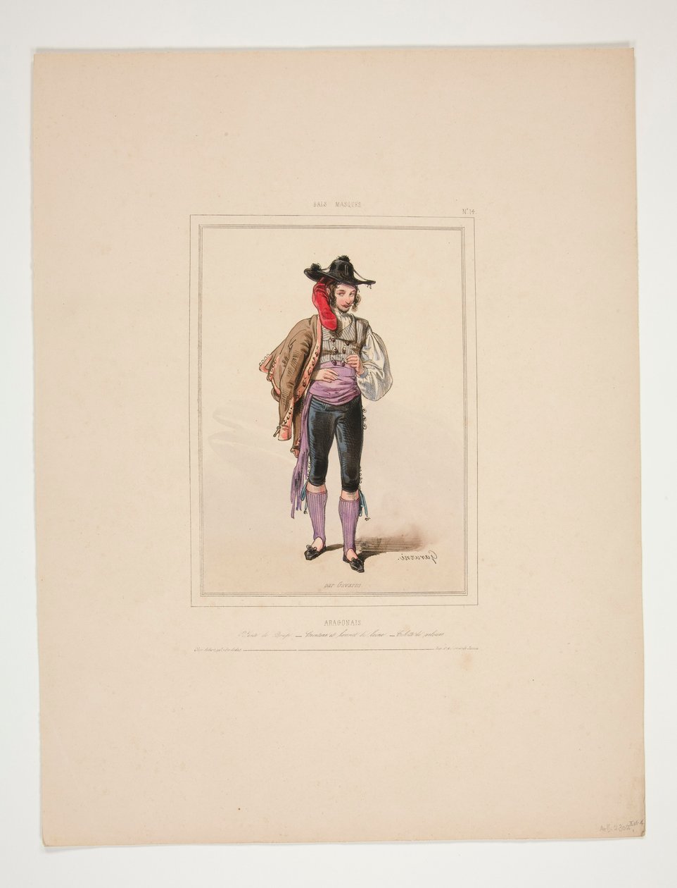 ARAGONAIS. Veste de drap. - Paul Gavarni