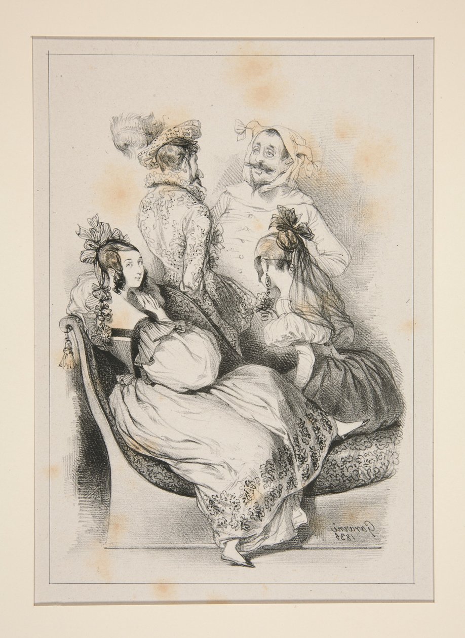Au bal - Paul Gavarni