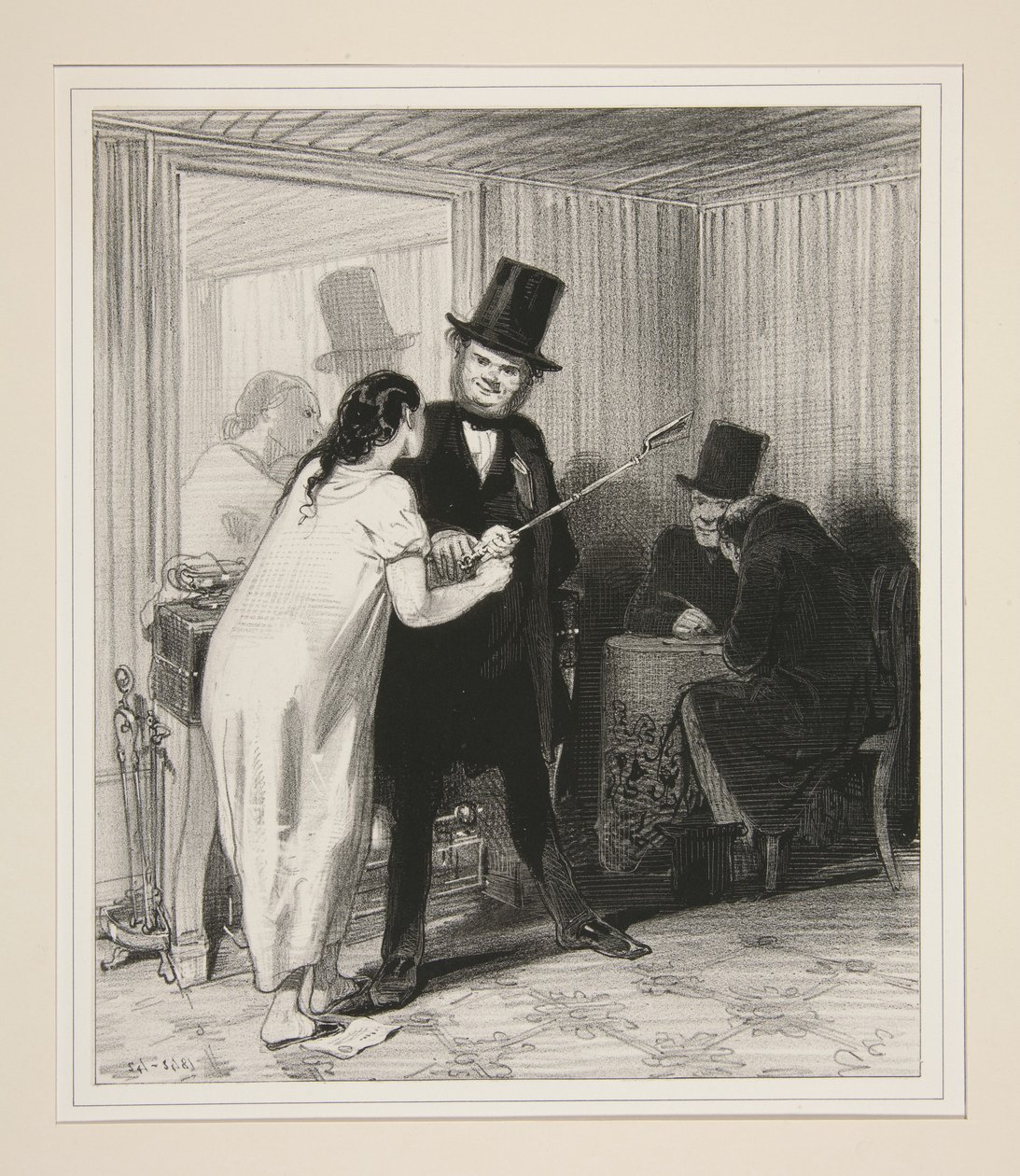 "A la requete du sieur Vautour et coetera en vertu et coetera... - Paul Gavarni