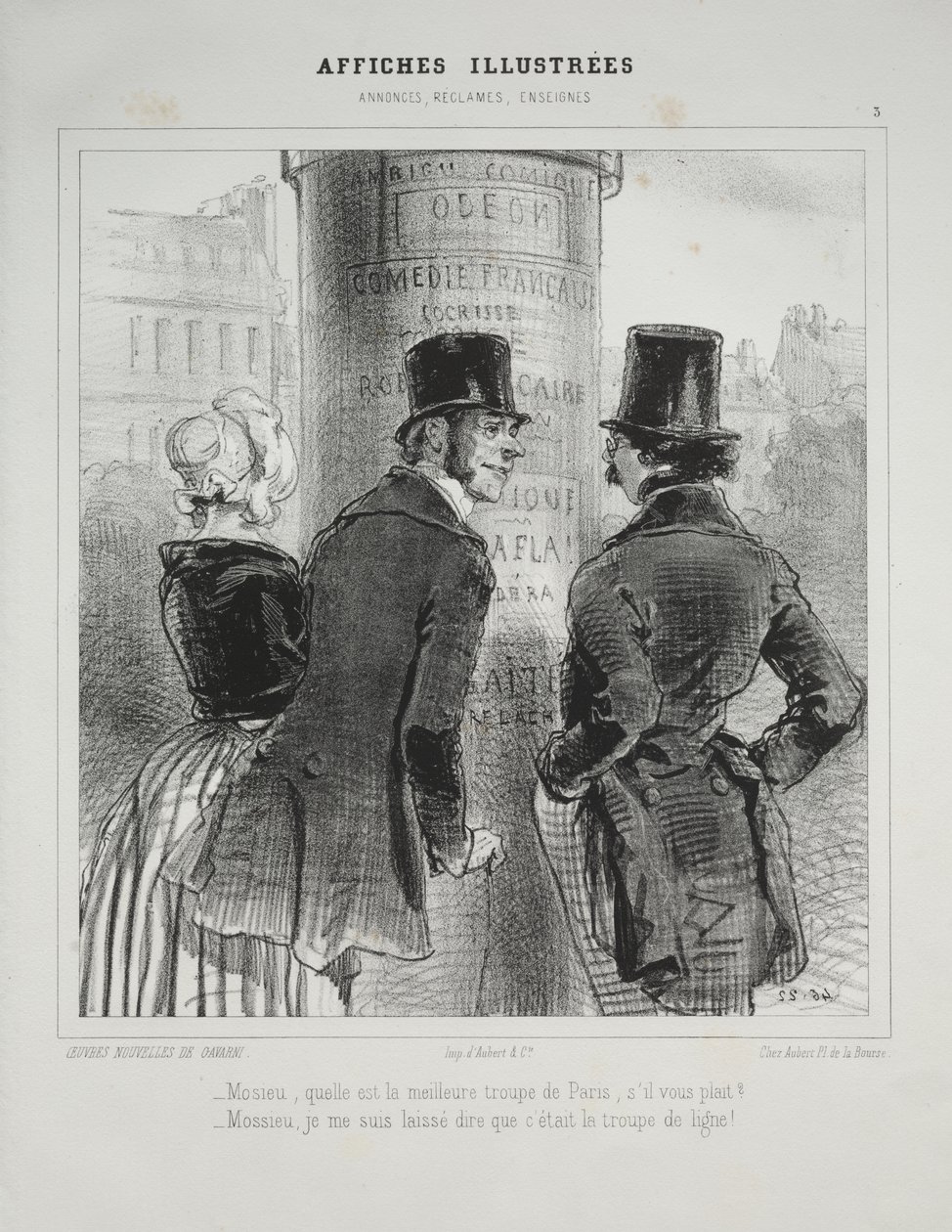 Affiches illustrées - Paul Gavarni