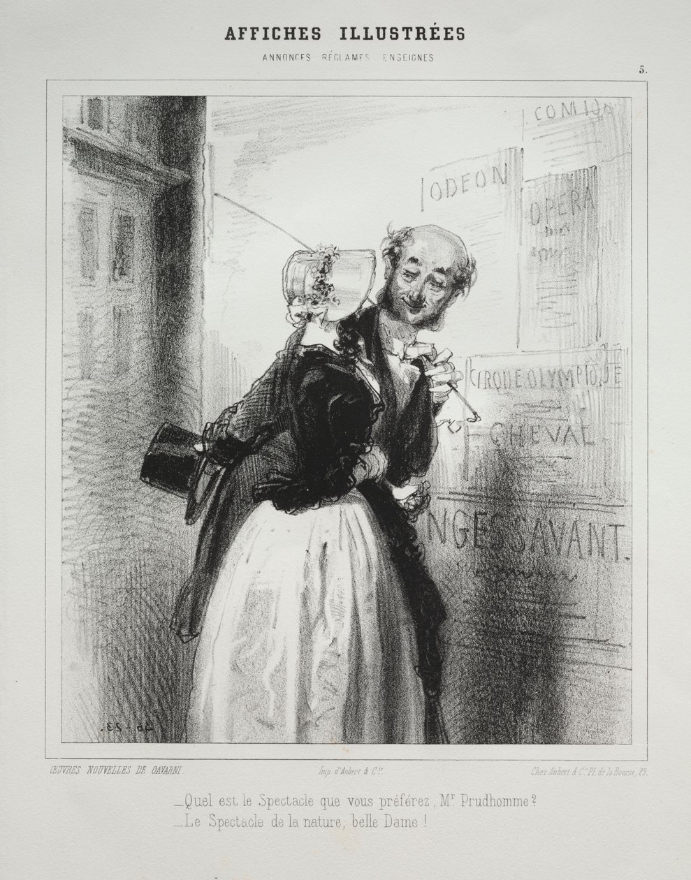 Affiches illustrées - Paul Gavarni