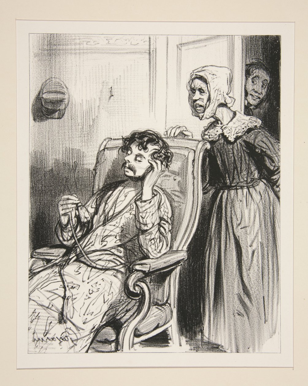Alcibiade Cliquet a loue une chambre... - Paul Gavarni