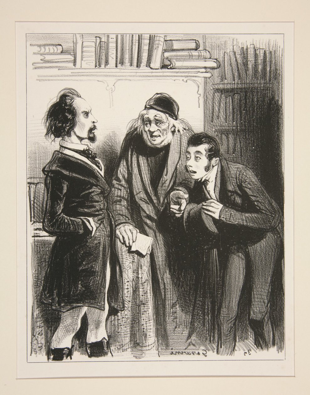Alcibiade Cliquet porte une lettre... - Paul Gavarni