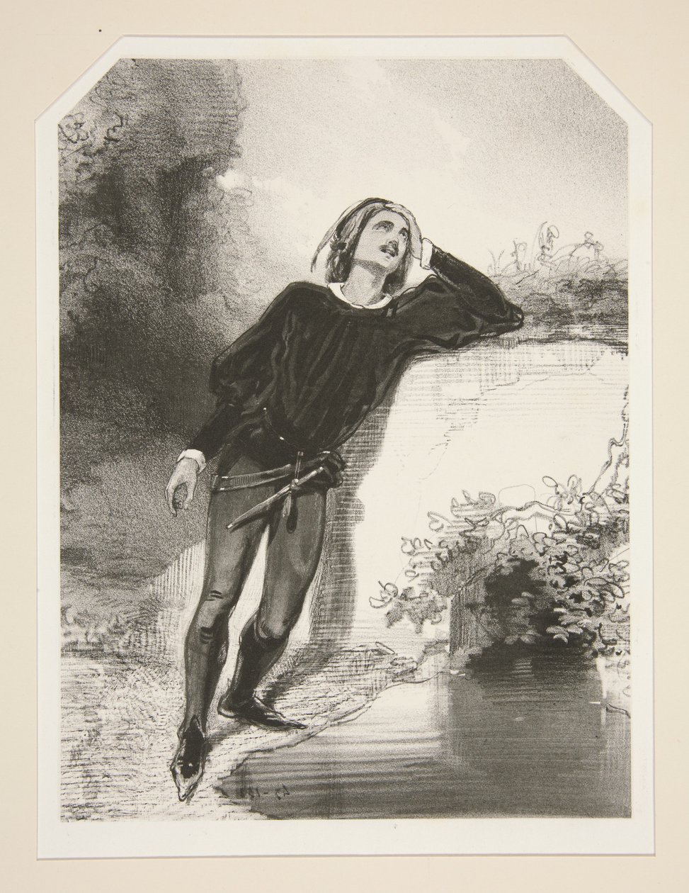 Au Bord de la Fontaine - Paul Gavarni