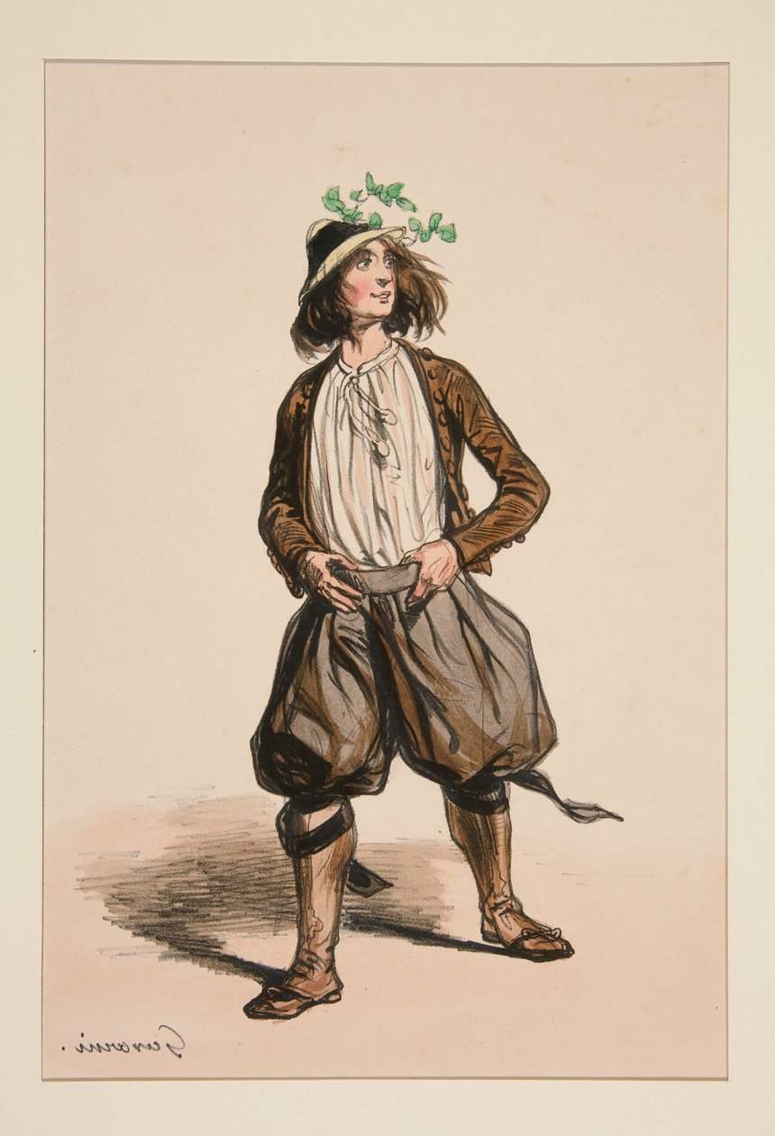 CHEVRIER. Chapeau de paille. ... - Paul Gavarni