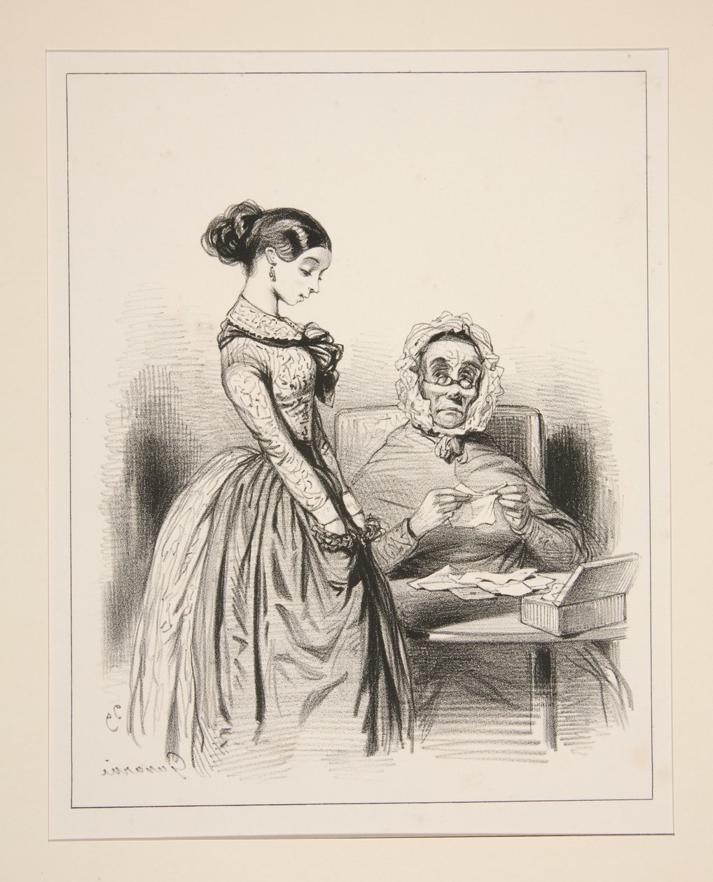 Communication des pièces. - Paul Gavarni