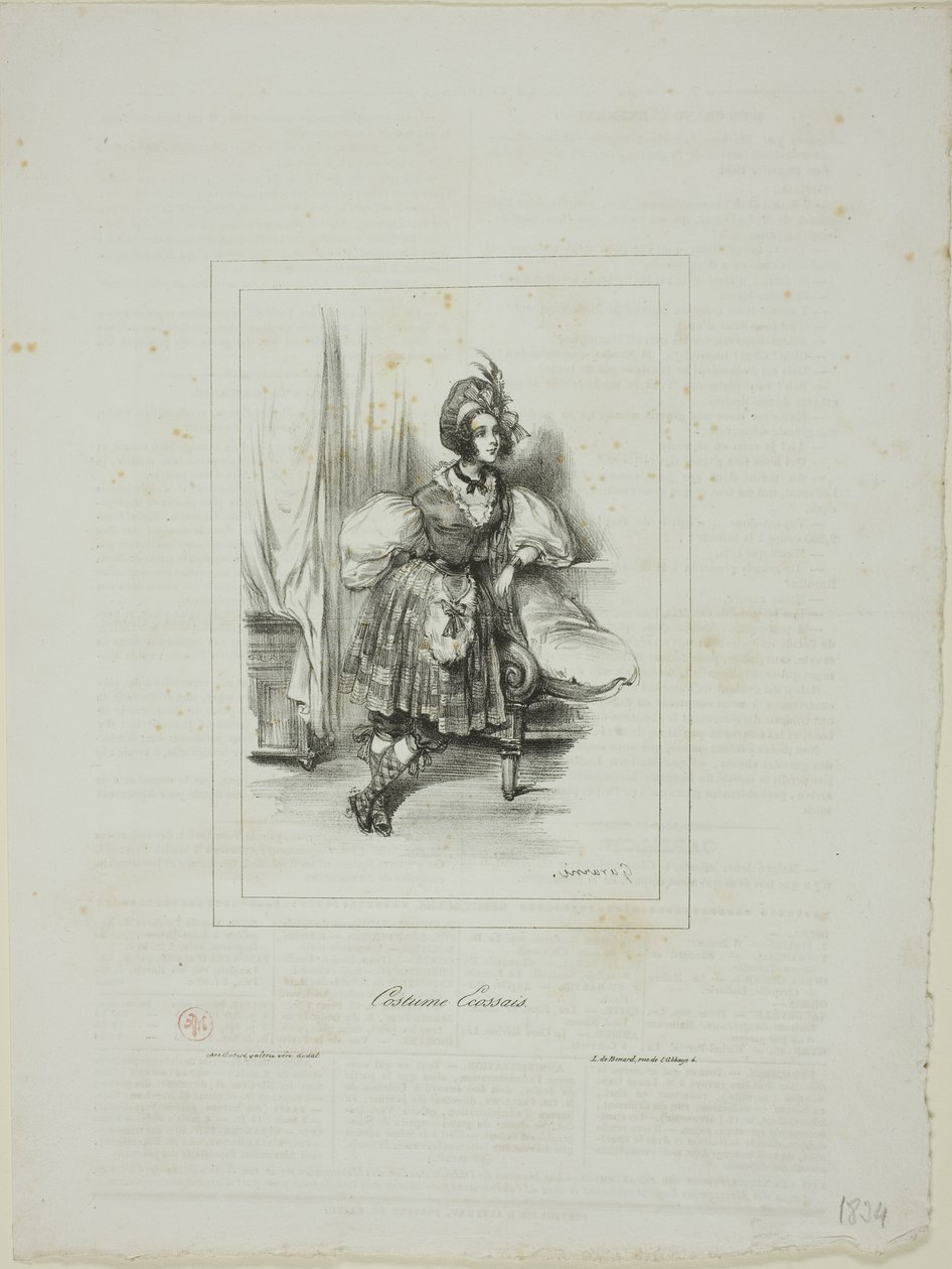 Costume Écossais - Paul Gavarni