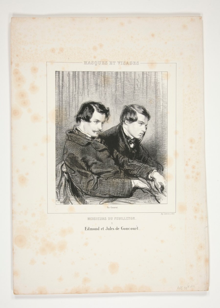 Edmond et Jules de Goncourt - Paul Gavarni